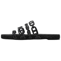 HERMES Ancone Slide Slippers Women's Black