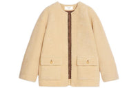 CELINE Jackets & Coats Women's Cream