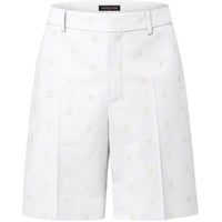 LOUIS VUITTON 1AFRQE Lv Blason Cotton Jacquard Chino Shorts