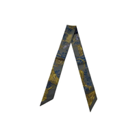 HERMES Silk Silk Scarves Women's Gray Green