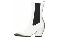 PRADA Short Chelsea Boots 10cm Women's White