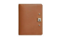 HERMES Madame Calfskin Card Holder Women's 37 Gold Brown