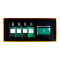 HERMES Orange Green Spring Care Kits Cleaning Moisturizing Five Piece Set