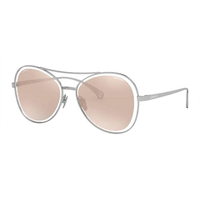 CHANEL Metal Aviator Sunglasses Women's Silver