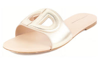 DIOR D-Club Slide Slippers Women's Gold