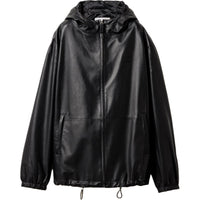 MIU MIU Leather Jacket Women's Black