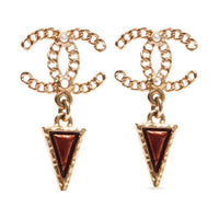 CHANEL 2018 Cc Mark Earrings