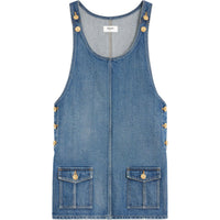 CELINE Sleeveless Dress Women's Blue