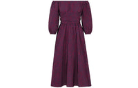 DIOR Quarterly New Products Long-Sleeved Dresses Women's Purple