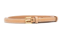 PRADA Leather Belts Women's Khaki
