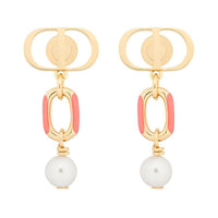 DIOR Metal Earrings Women's Gold