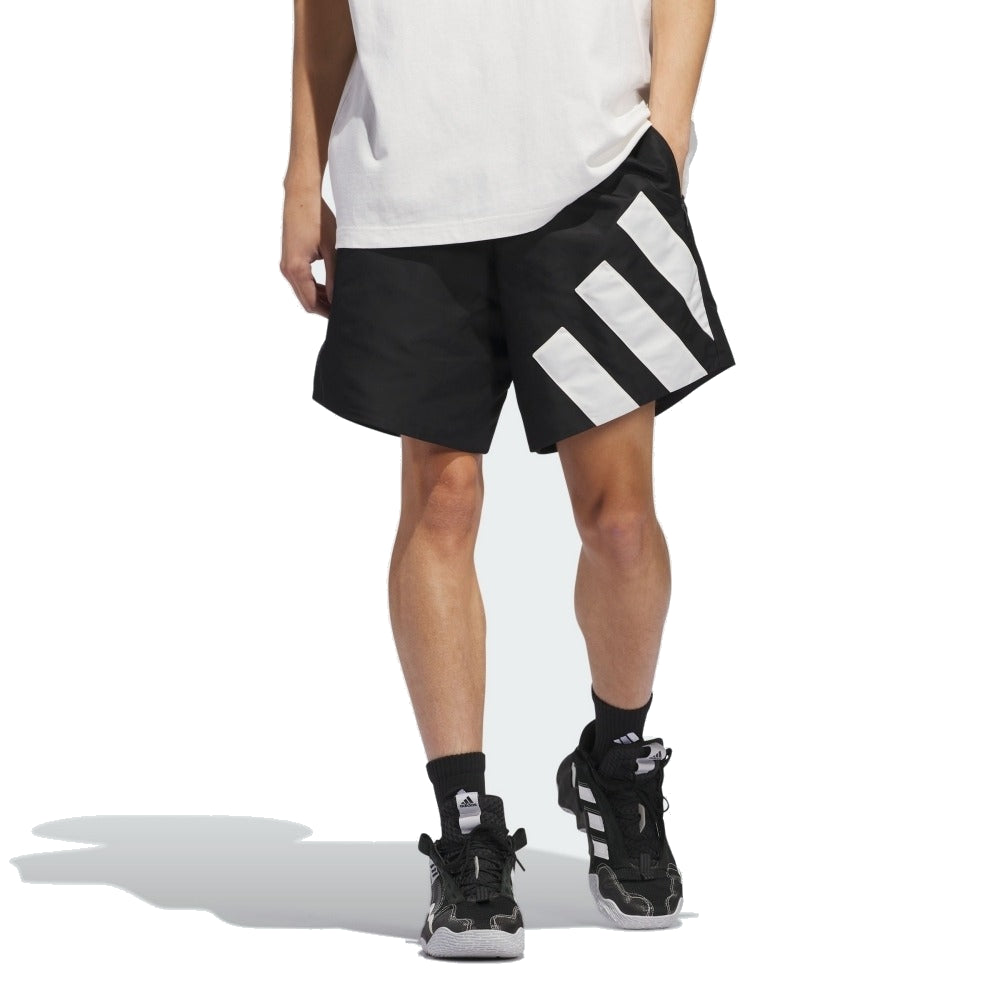 adidas Anthony Edwards 1 Foundation Shorts Asia Sizing 'Black White' IU2817