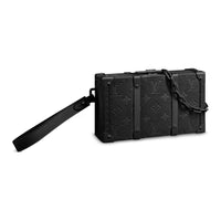 LOUIS VUITTON Taurillon Calfskin Clutch Men's Black