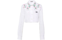MIU MIU Crop Tops Women's White