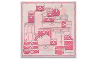LOUIS VUITTON Silk Scarf Women's Pink