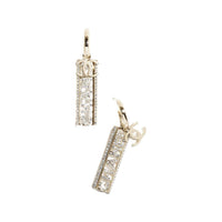 CHANEL Metal Earrings Unisex Gold