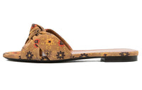 SAINT LAURENT Quiet Slide Slippers Women's Yellow