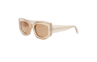 CELINE Irregular Shape Sunglasses Men's Beige