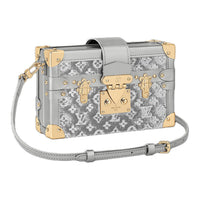 LOUIS VUITTON Petite Malle Sequins Silver