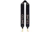 CELINE Jacquard Wool Bag Strap Unisex Black/Beige