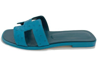 HERMES Slide Slippers Women's Blue