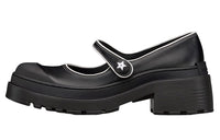 DIOR D-Doll Chunky Heel Mary Jane Shoes Women's Black