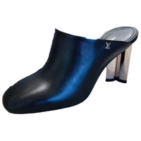LOUIS VUITTON Wrap-toe Slippers Women's Black