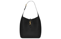 SAINT LAURENT LE5A7 Cow Leather Hobo Bag Handbag Shoulder Bag Women's Black