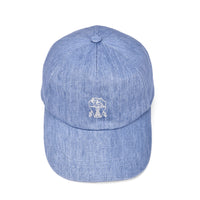Brunello Cucinelli Logo-Embroidered Denim Cap