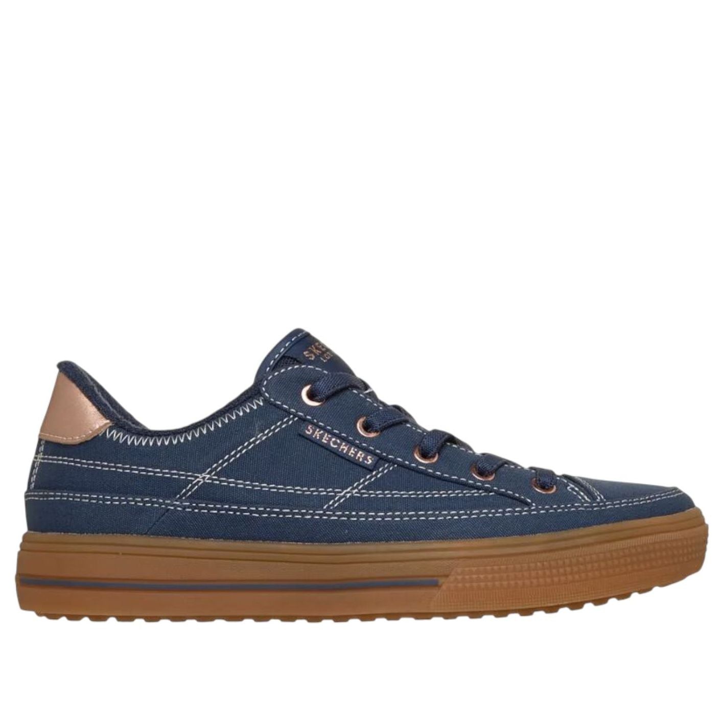 (WMNS) Skechers Arch Fit Gallery Pretty Palette 'Navy' 190223-NVY