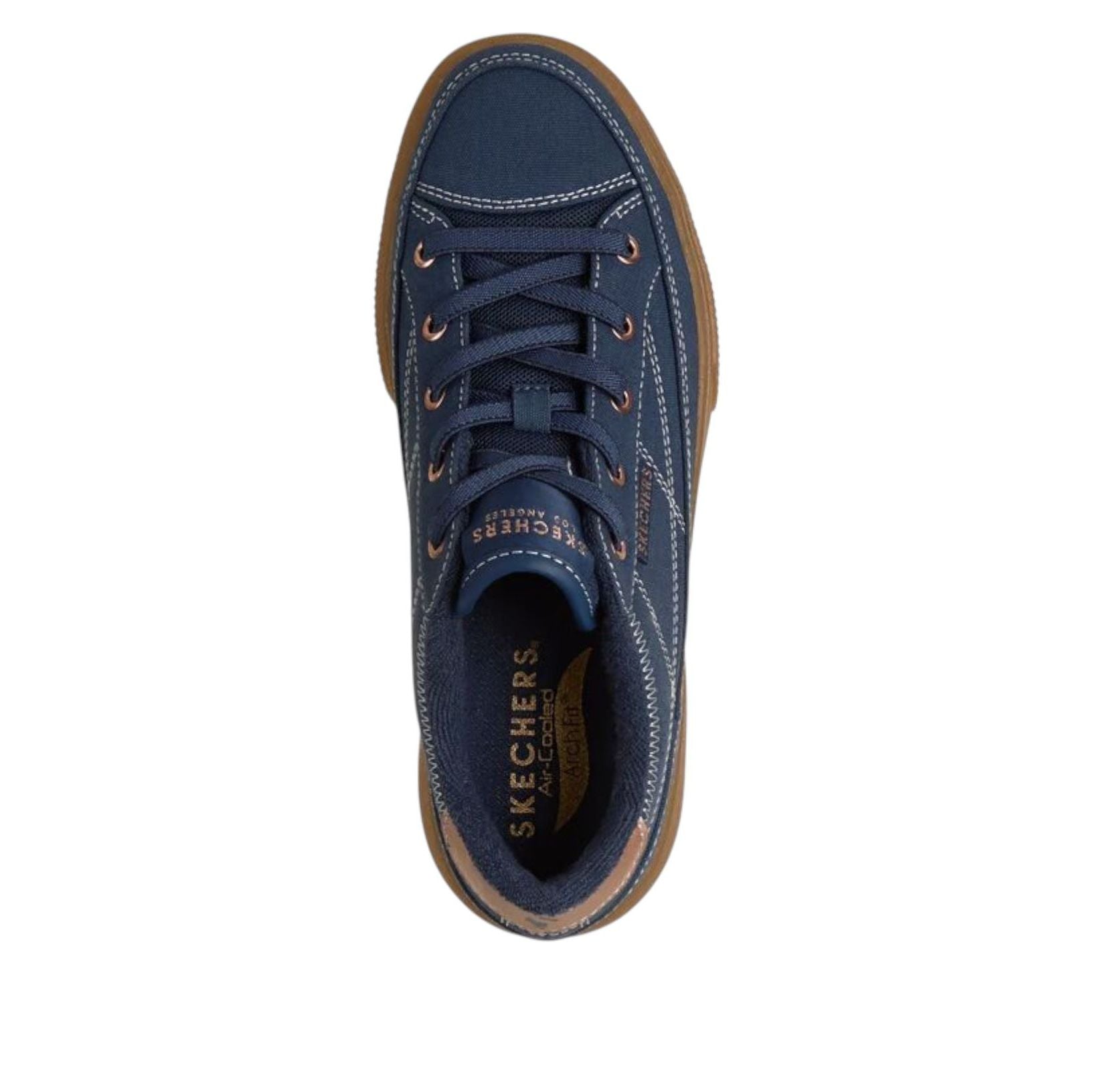 (WMNS) Skechers Arch Fit Gallery Pretty Palette 'Navy' 190223-NVY