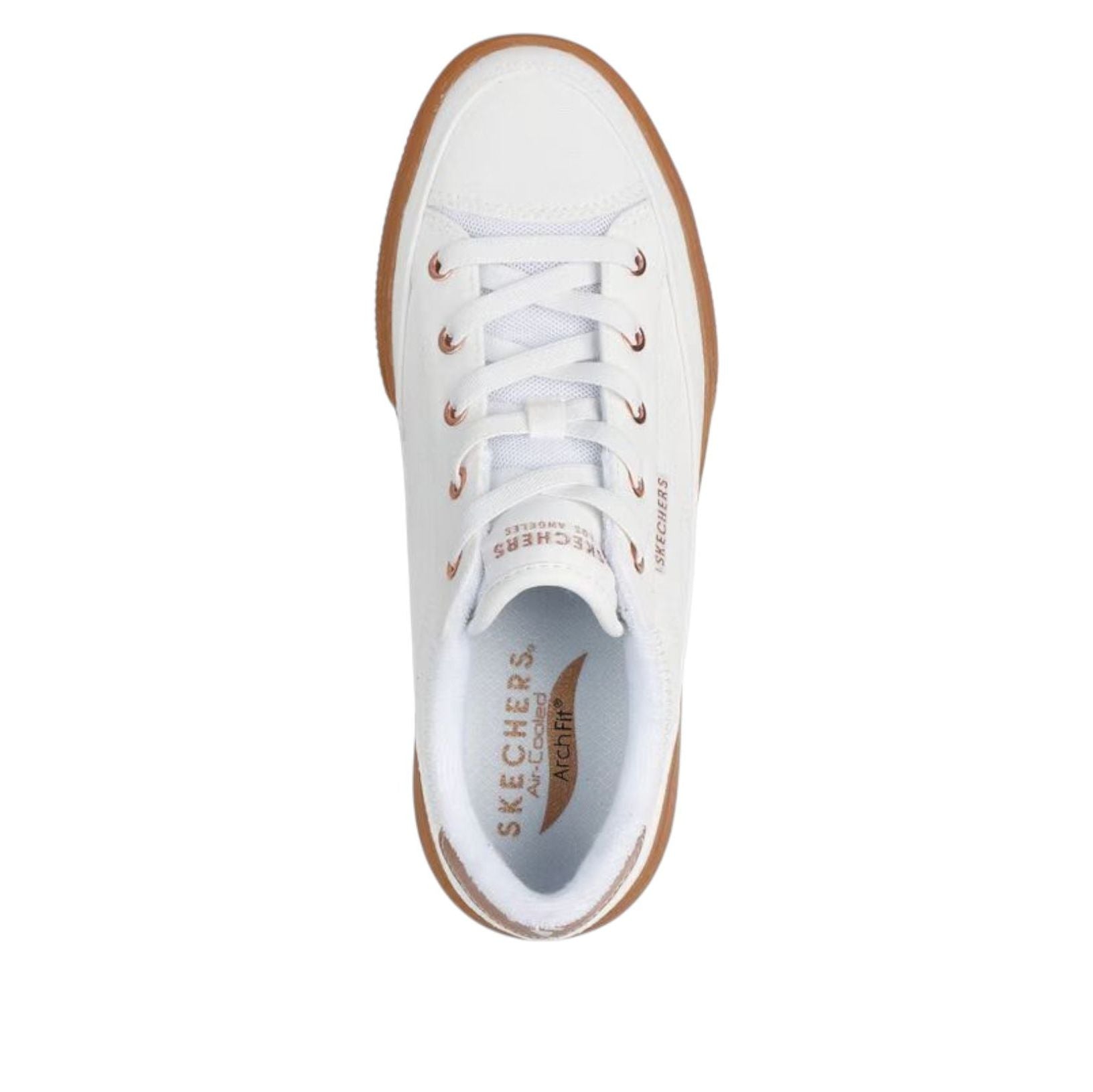 (WMNS) Skechers Arch Fit Gallery Pretty Palette 'White' 190223-WHT