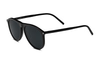 SAINT LAURENT Nylon Acetate Acetate Oval Sunglasses Women's Black