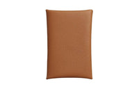 HERMES Calvi Evercolor Leather Card Holder Women's 37 Gold Gold Brown