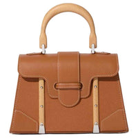 GOYARD Saigon Leather Shoulder Bag Crossbody Bag Handbag Mini Women's Tan