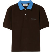 MIU MIU Polo Shirts Men Cocoa