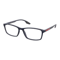 PRADA Plastic Rectangular Eyeglass Frames Men's Blue
