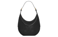 CELINE Calfskin Handbag, Shoulder Bag Women's Black