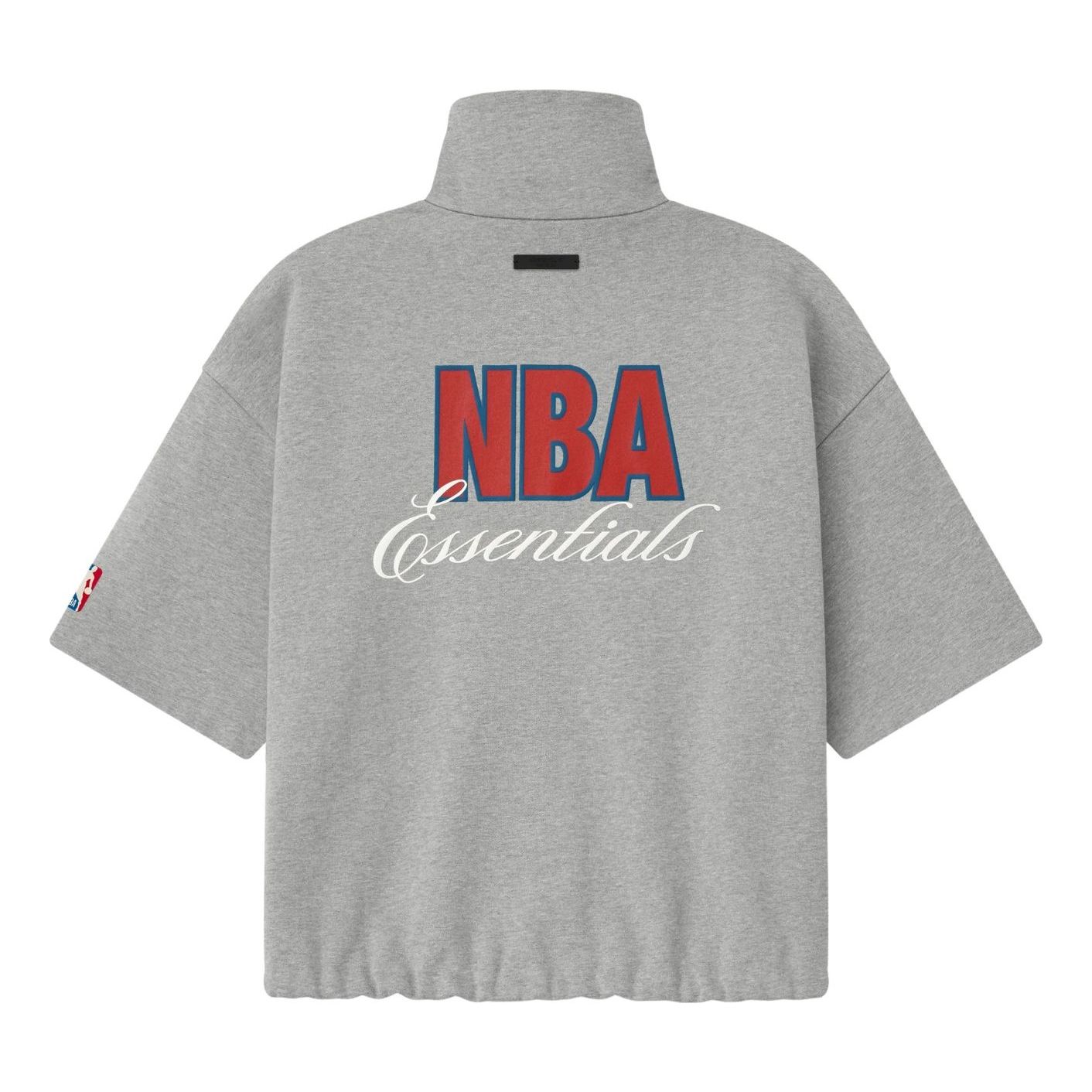 Fear of God Essentials NBA High Neck Jacket 'Concrete Heather' 192NB254104F