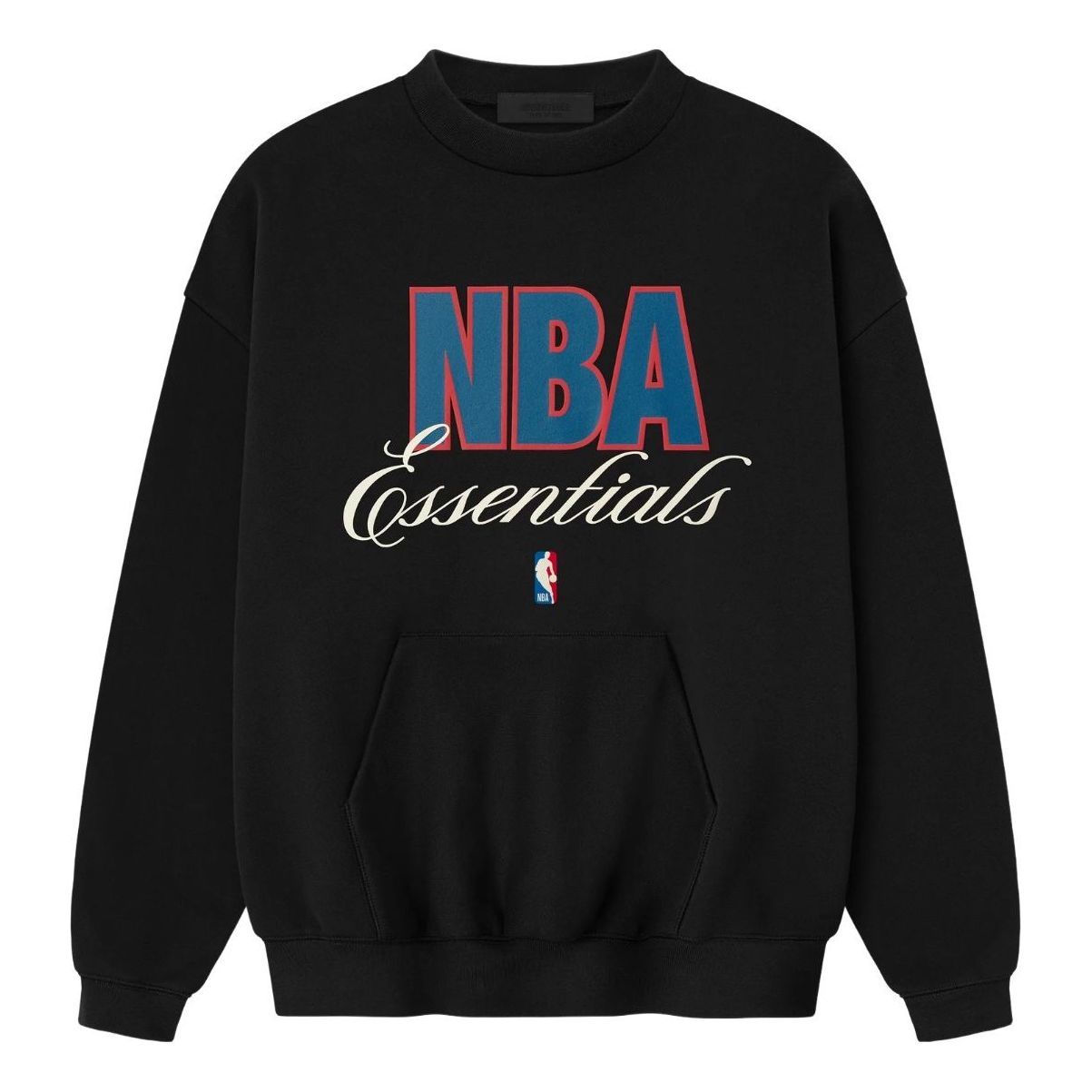 Fear of God Essentials NBA 90s Crewneck Sweatshirt 'Black' 192NB256801F