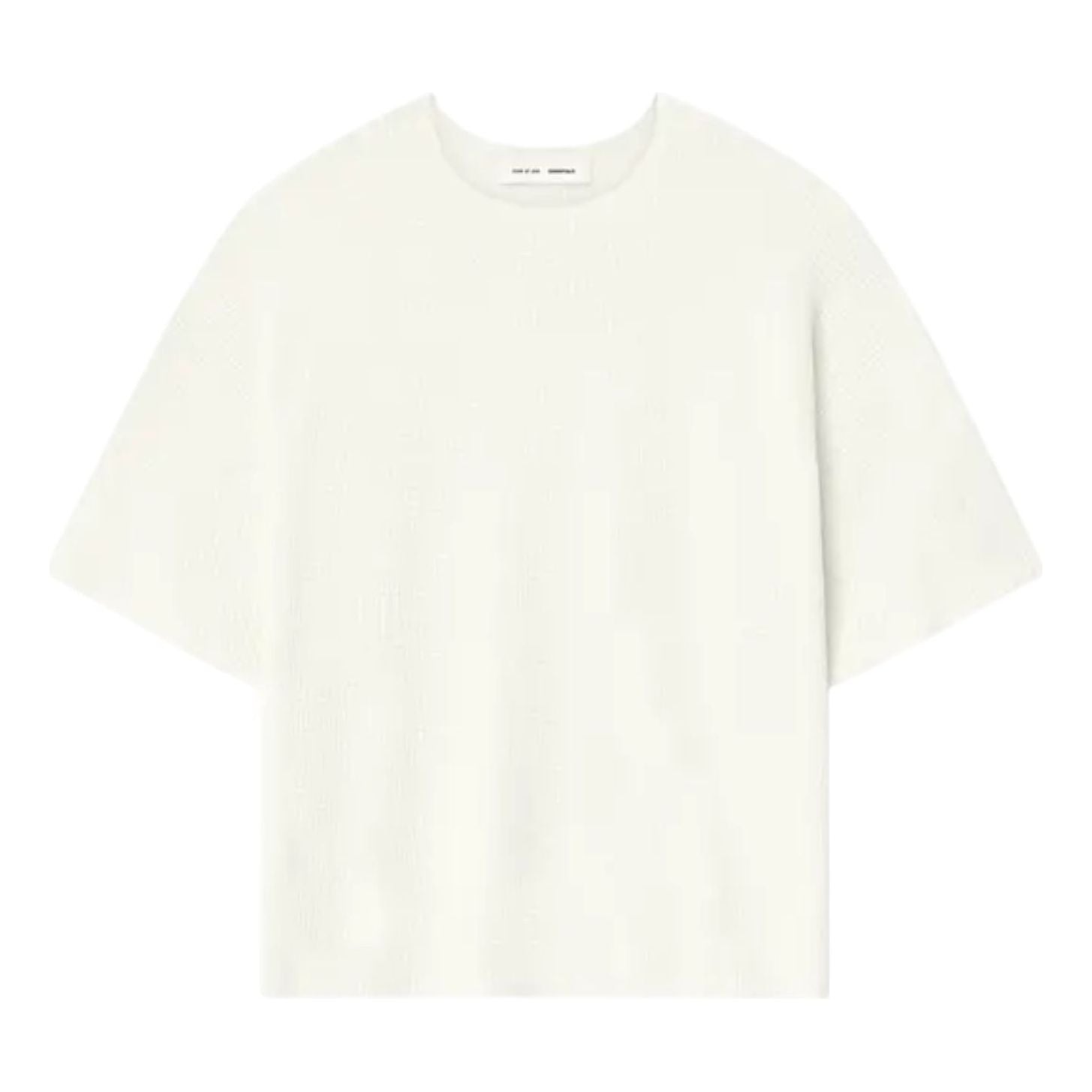 Fear of God Essentials Waffle Short Sleeve Sweater 'Cloud White' 192SP256154F