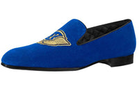 LOUIS VUITTON Auteuil Velvet Loafers Men's Blue