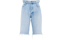 MIU MIU Denim Shorts Women's Light Blue