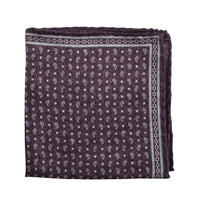 Brunello Cucinelli Polka-Dot Reversible Silk Pocket Square