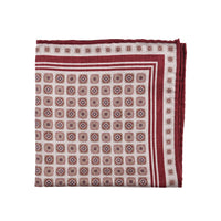 Brunello Cucinelli Geometric-Pattern Reversible Silk Pocket Square
