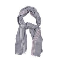 Brunello Cucinelli Striped Border Scarf