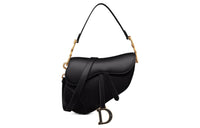 DIOR Smooth Calf Leather Saddle Bag, Shoulder Bag, Crossbody Bag, Handbag Women's Black