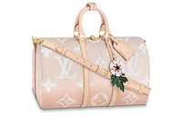 LOUIS VUITTON Keepall Bandouliere Gradient Pastel 45 Mist Gray