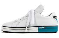PRADA Low-Top Stylish Skateboarding Shoes Women's White