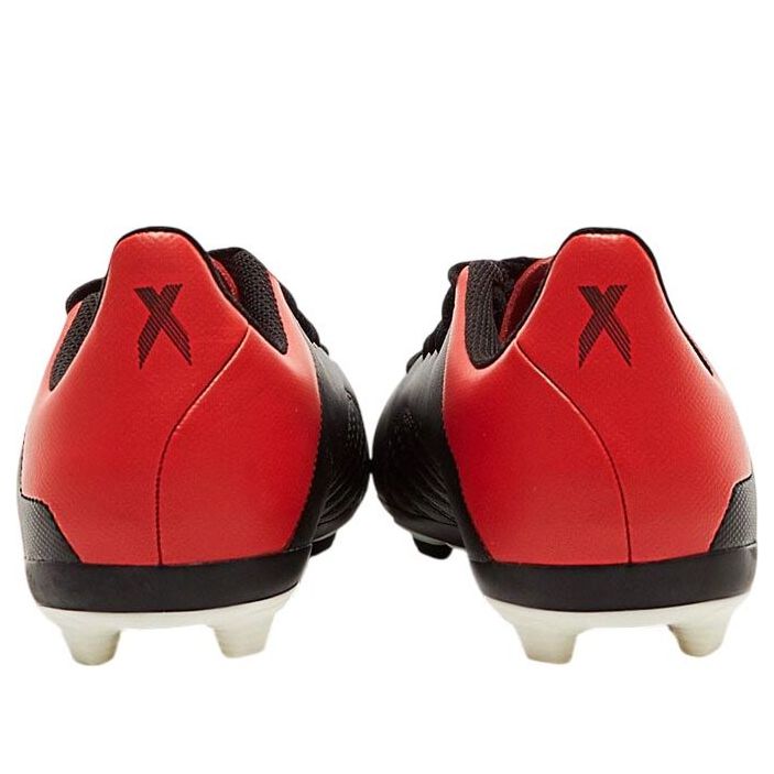 (GS) adidas X 18.4 FG 'Black White Red' BB9378